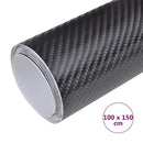 vidaXL 4D-s fekete autófólia 100 x 150 cm