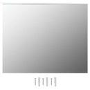 vidaXL keret nélküli téglalap alakú fali tükör LED-világítással