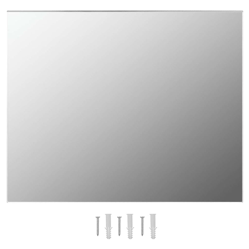 vidaXL keret nélküli téglalap alakú fali tükör LED-világítással