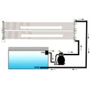 vidaXL 4 db napelemes medencefűtő panel 80 x 620 cm