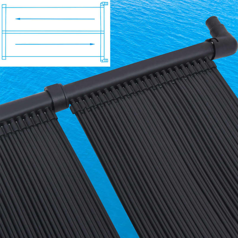 vidaXL 4 db napelemes medencefűtő panel 80 x 310 cm