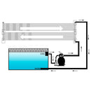 vidaXL 6 db napelemes medencefűtő panel 80 x 310 cm