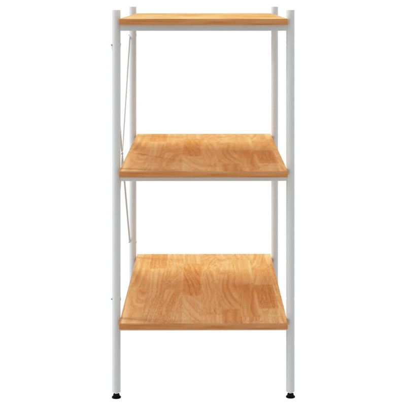 vidaXL fehér és tölgy 3 szintes polcrendszer 80x40x92 cm