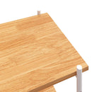 vidaXL fehér és tölgy 3 szintes polcrendszer 80x40x92 cm