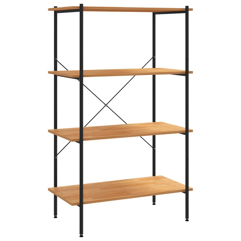vidaXL fekete és tölgy 4 szintes polcrendszer 80 x 40 x 130 cm