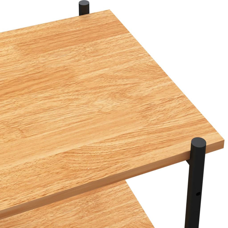 vidaXL fekete és tölgy 4 szintes polcrendszer 80 x 40 x 130 cm