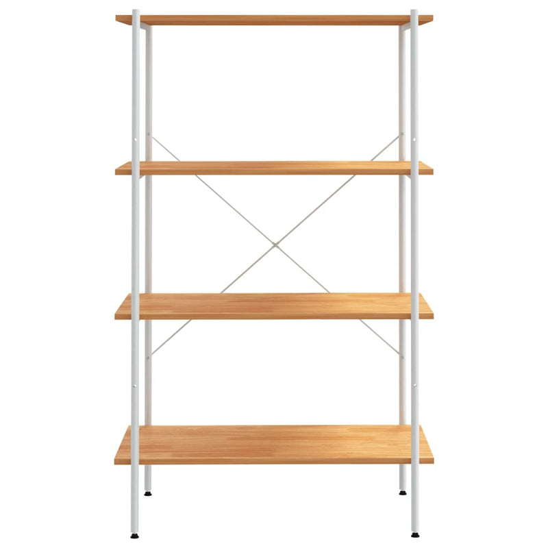 vidaXL fehér és tölgyfa 4 szintes polcrendszer 80x40x130 cm