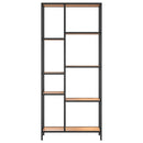 vidaXL acél és szerelt fa könyvespolc 80x30x180 cm