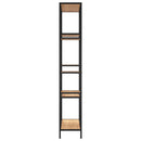 vidaXL acél és szerelt fa könyvespolc 80x30x180 cm