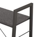 vidaXL 3 szintes fekete állópolc 56 x 35 x 108 cm