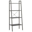 vidaXL 4 szintes fekete állópolc 56 x 35 x 140 cm