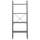 vidaXL 4 szintes fekete állópolc 56 x 35 x 140 cm