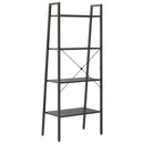 vidaXL 4 szintes fekete állópolc 56 x 35 x 140 cm