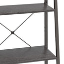 vidaXL 4 szintes fekete állópolc 56 x 35 x 140 cm