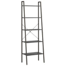 vidaXL 5 szintes fekete állópolc 56 x 35 x 174 cm