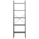 vidaXL 5 szintes fekete állópolc 56 x 35 x 174 cm