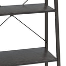 vidaXL 5 szintes fekete állópolc 56 x 35 x 174 cm