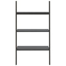 vidaXL 3 szintes fekete létrapolc 64 x 34 x 116 cm