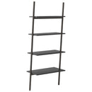 vidaXL 4 szintes fekete létrapolc 64 x 34 x 150,5 cm
