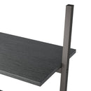 vidaXL 4 szintes fekete létrapolc 64 x 34 x 150,5 cm