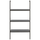 vidaXL 3 szintes fekete létrapolc 64 x 35 x 120,5 cm