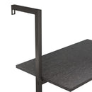 vidaXL 3 szintes fekete létrapolc 64 x 35 x 120,5 cm