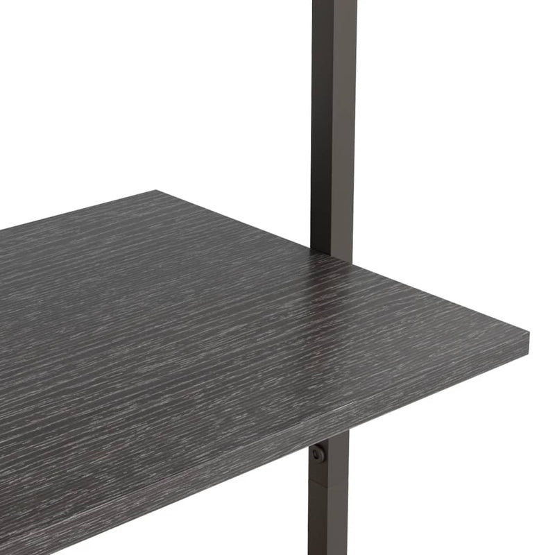 vidaXL 4 szintes fekete létrapolc 64 x 35 x 152,5 cm