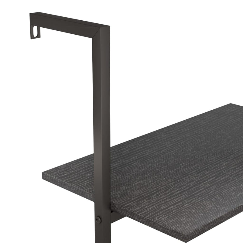 vidaXL 4 szintes fekete létrapolc 64 x 35 x 152,5 cm
