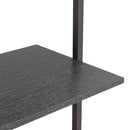 vidaXL 5 szintes fekete létrapolc 64 x 35 x 185 cm