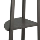 vidaXL 3 szintes fekete sarokpolc 45,5 x 31,5 x 120 cm