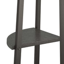 vidaXL 4 szintes fekete sarokpolc 45,5 x 31,5 x 150 cm