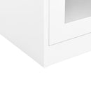 vidaXL fehér acél irodai szekrény 90 x 40 x 90 cm