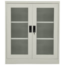 vidaXL világosszürke acél irodai szekrény 90 x 40 x 105 cm