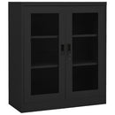 vidaXL antracitszürke acél irodai szekrény 90 x 40 x 105 cm