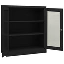 vidaXL antracitszürke acél irodai szekrény 90 x 40 x 105 cm
