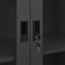 vidaXL antracitszürke acél irodai szekrény 90 x 40 x 180 cm