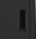 vidaXL antracitszürke acél tolóajtós irodai szekrény 90 x 40 x 180 cm