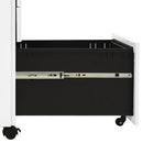 vidaXL fehér acél mobil iratszekrény 30 x 45 x 59 cm