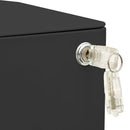 vidaXL antracitszürke acél mobil iratszekrény 30 x 45 x 59 cm