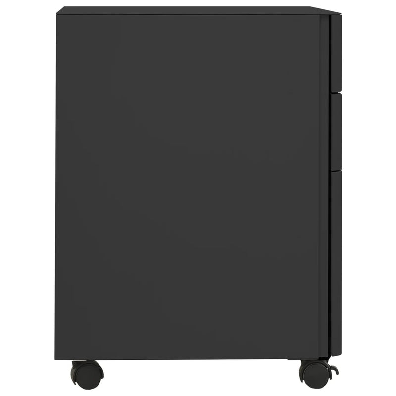vidaXL antracitszürke acél mobil iratszekrény 30 x 45 x 59 cm
