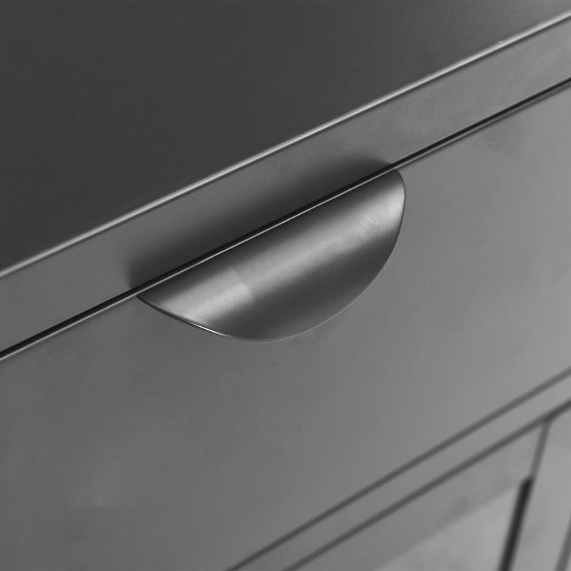 vidaXL antracitszürke acél és üveg éjjeliszekrény 40 x 30 x 54,5 cm