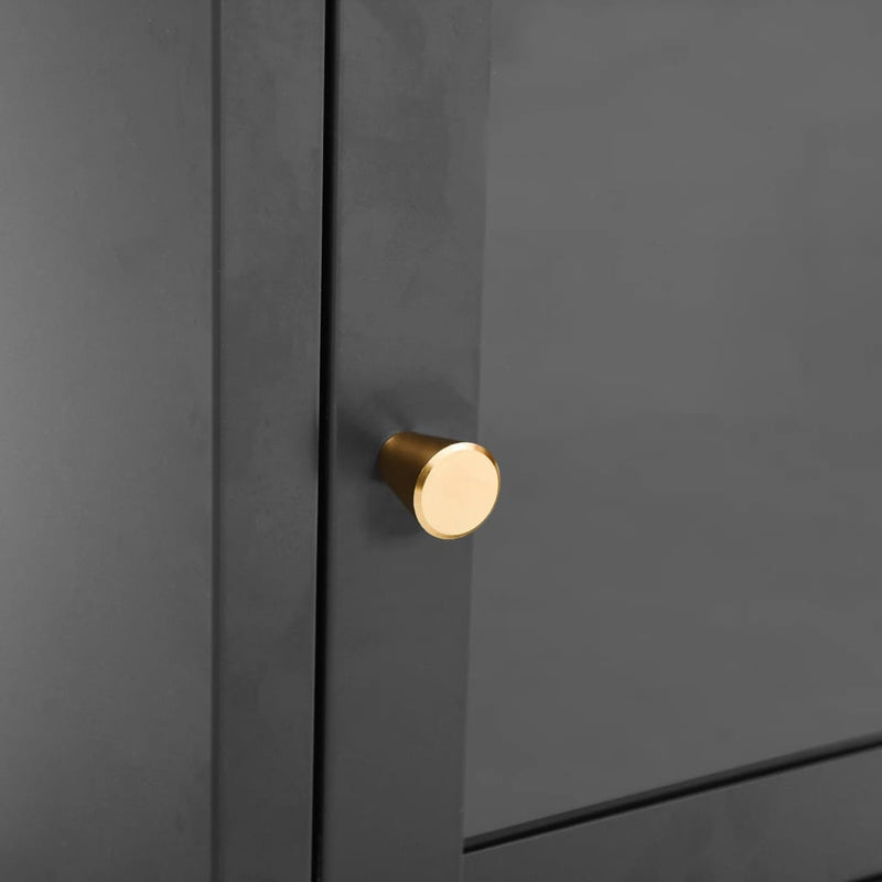 vidaXL antracitszürke acél és üveg éjjeliszekrény 40 x 30 x 54,5 cm