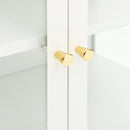 vidaXL fehér acél és üveg tálalószekrény 70 x 35 x 70 cm