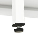 vidaXL fehér acél és üveg tálalószekrény 75 x 35 x 105 cm