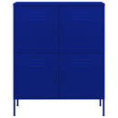 vidaXL tengerészkék acél tárolószekrény 80 x 35 x 101,5 cm