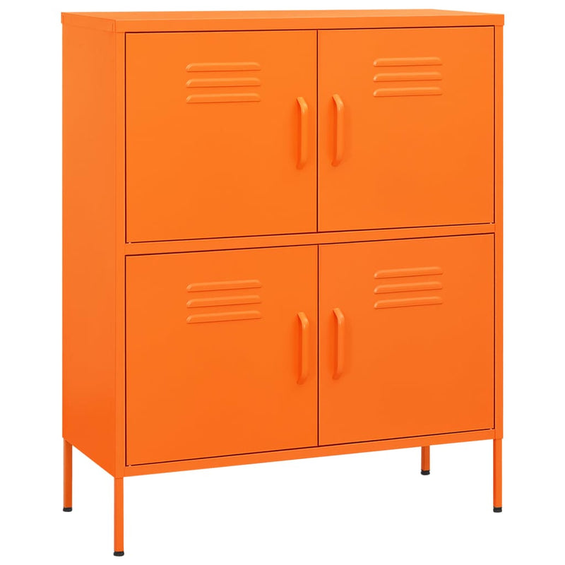 vidaXL narancssárga acél tárolószekrény 80 x 35 x 101,5 cm