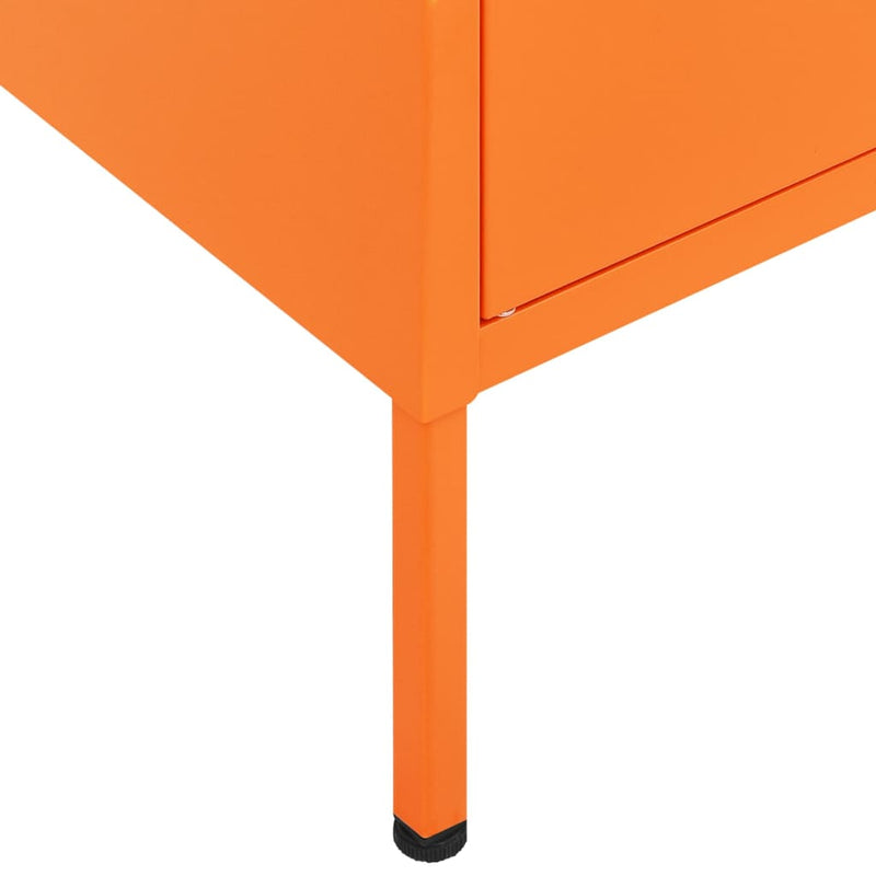 vidaXL narancssárga acél tárolószekrény 80 x 35 x 101,5 cm