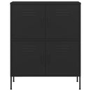 vidaXL fekete acél tárolószekrény 80 x 35 x 101,5 cm