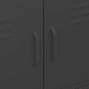 vidaXL fekete acél tárolószekrény 80 x 35 x 101,5 cm