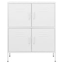 vidaXL fehér acél tárolószekrény 80 x 35 x 101,5 cm